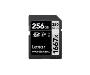 SDXC, 256 GB memory card  UHS-II Class 10 SDXC, 256 GB,