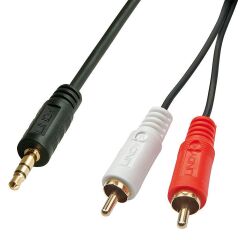 Premium Audio Cable 2x  Phono-3,5mm, 1m